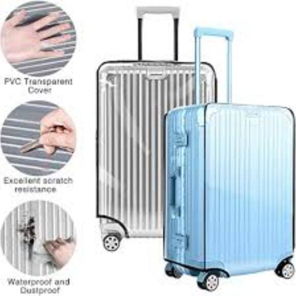 Luggage Protector / Suitcase Cover / Clear PVC / Waterproof -NWT- 30" - Picture 4 of 8
